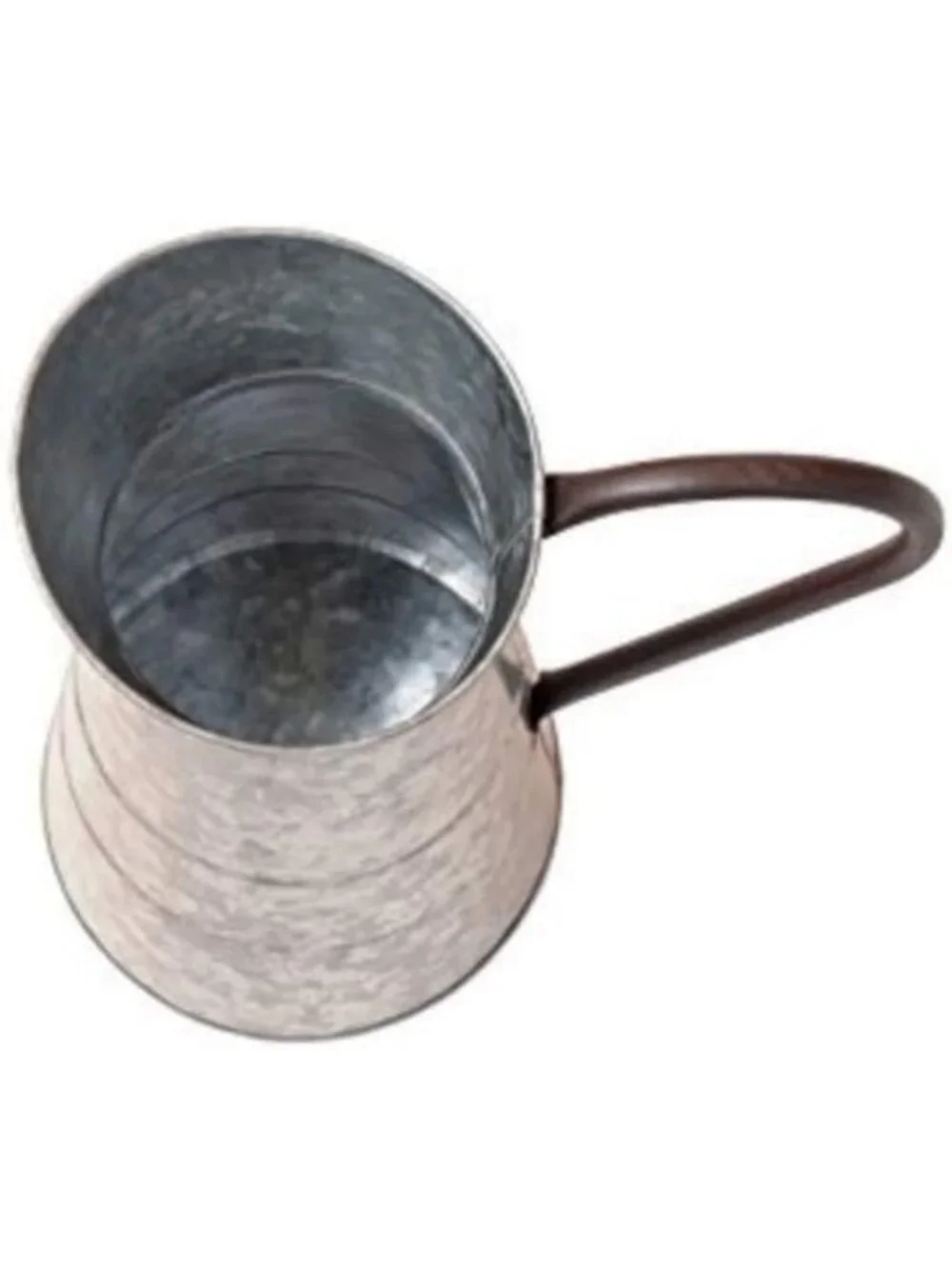 Vintage-Inspired Galvanized Metal Watering Jug, 10x16 Inch Garden Decor